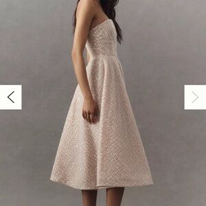 Helsi Vivi Strapless Beaded Fit & Flare Midi Dress